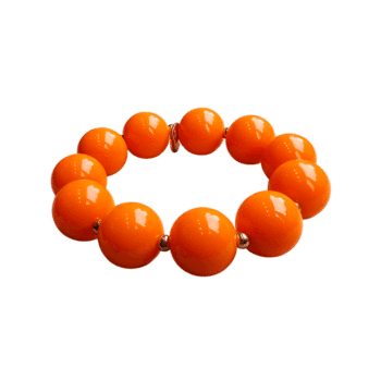 Scrunchie is back, Rond coloré uni mandarine