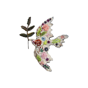 Trovelore, broche Colombe de la paix