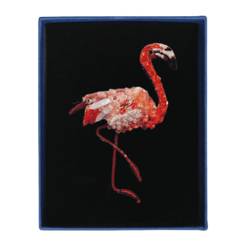 Trovelore, broche Flamant rose