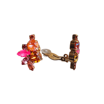 Crezus, Boucles d’oreilles clip strass Florence