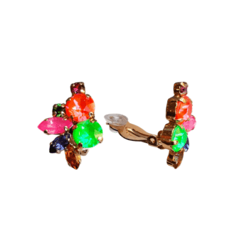 Crezus, Boucles d’oreilles clip strass Santa Cruz
