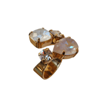 Crezus, Grande bague strass Rome